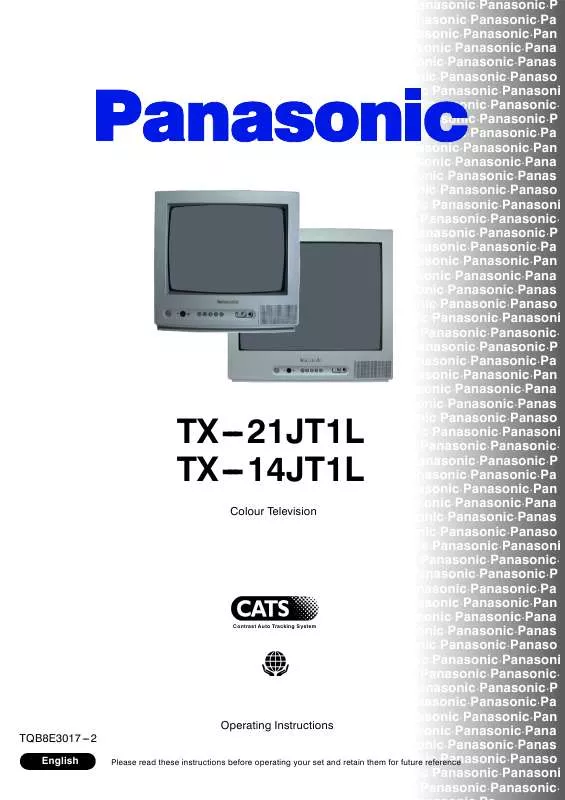 Mode d'emploi PANASONIC TX-21JT1L