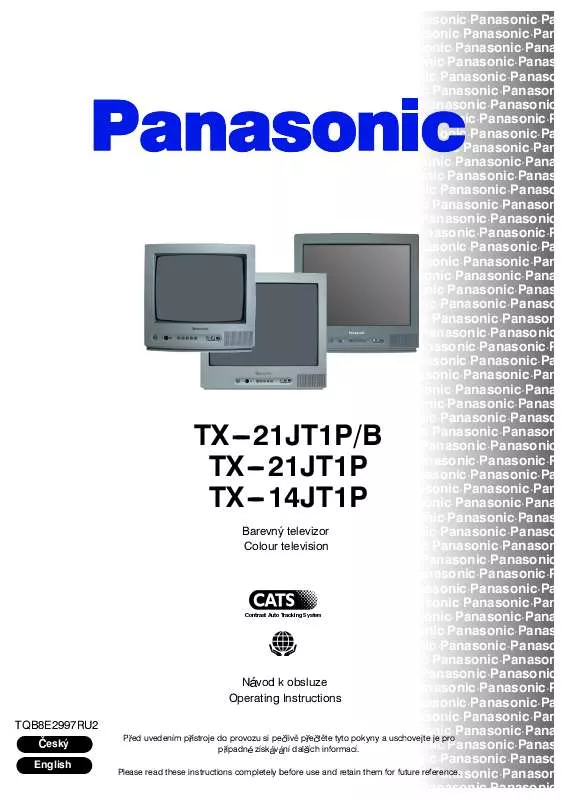 Mode d'emploi PANASONIC TX-21JT1PB