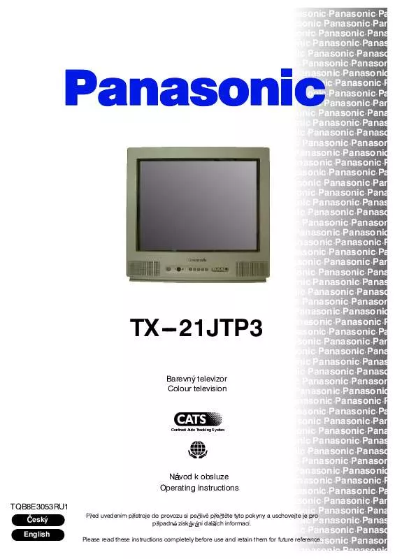 Mode d'emploi PANASONIC TX-21JTP3