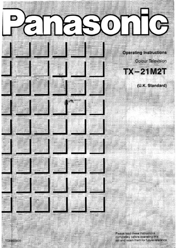 Mode d'emploi PANASONIC TX-21M2T