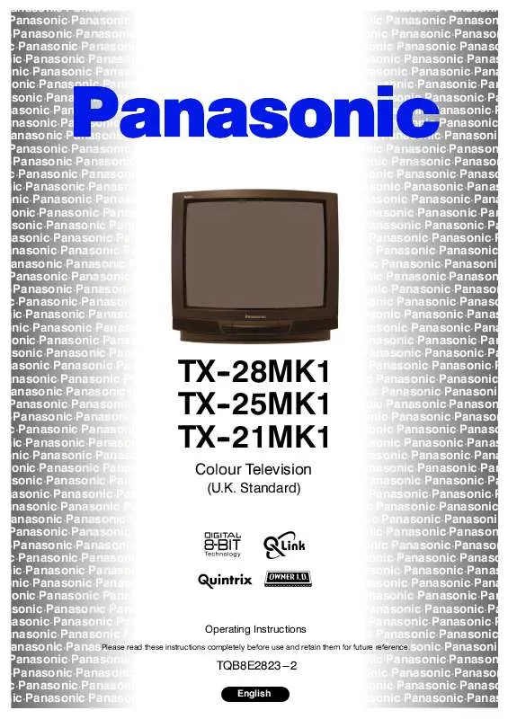 Mode d'emploi PANASONIC TX-21MK1