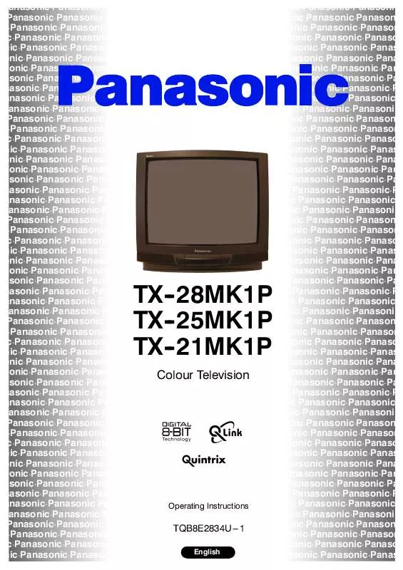 Mode d'emploi PANASONIC TX-21MK1P