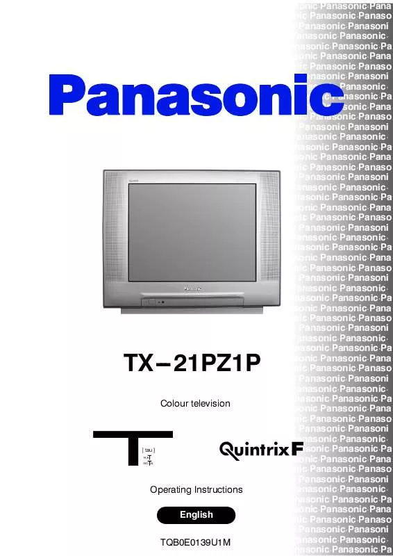 Mode d'emploi PANASONIC TX-21PZ1P