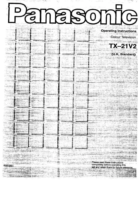 Mode d'emploi PANASONIC TX-21V2