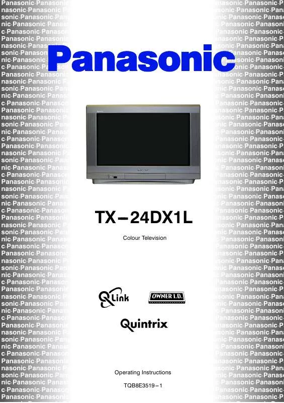 Mode d'emploi PANASONIC TX-24DX1L