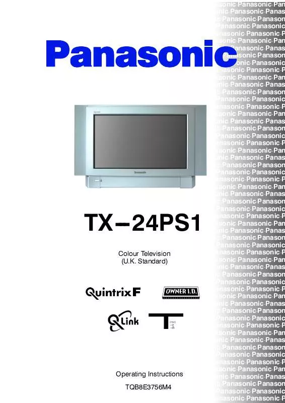 Mode d'emploi PANASONIC TX-24PS1