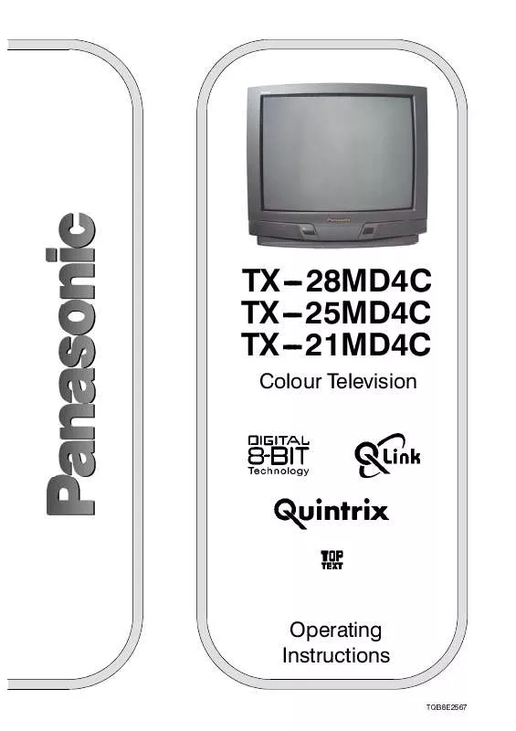 Mode d'emploi PANASONIC TX-25MD4