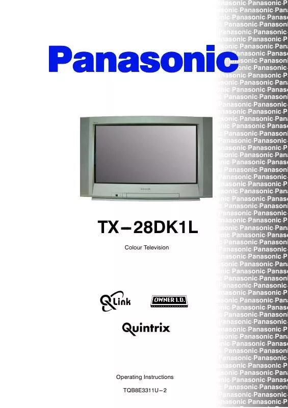 Mode d'emploi PANASONIC TX-28DK1L