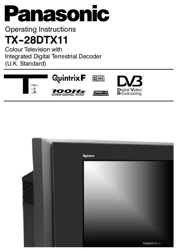 Mode d'emploi PANASONIC TX28DTX-11