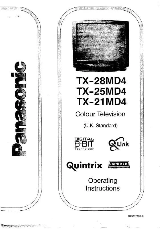 Mode d'emploi PANASONIC TX-28MD4