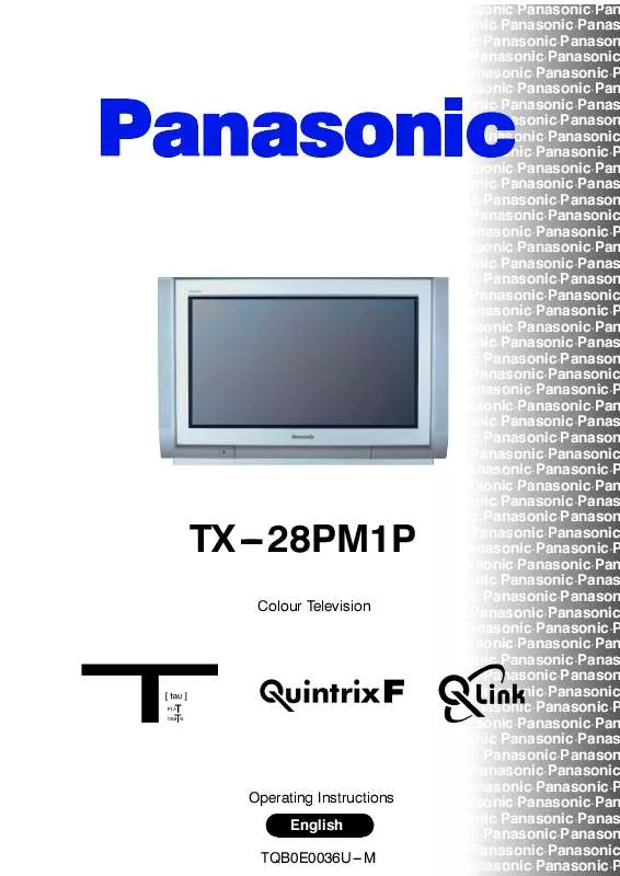 Mode d'emploi PANASONIC TX-28PM1P