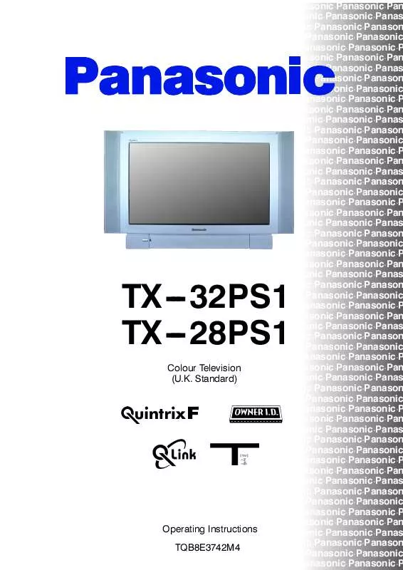 Mode d'emploi PANASONIC TX-28PS1