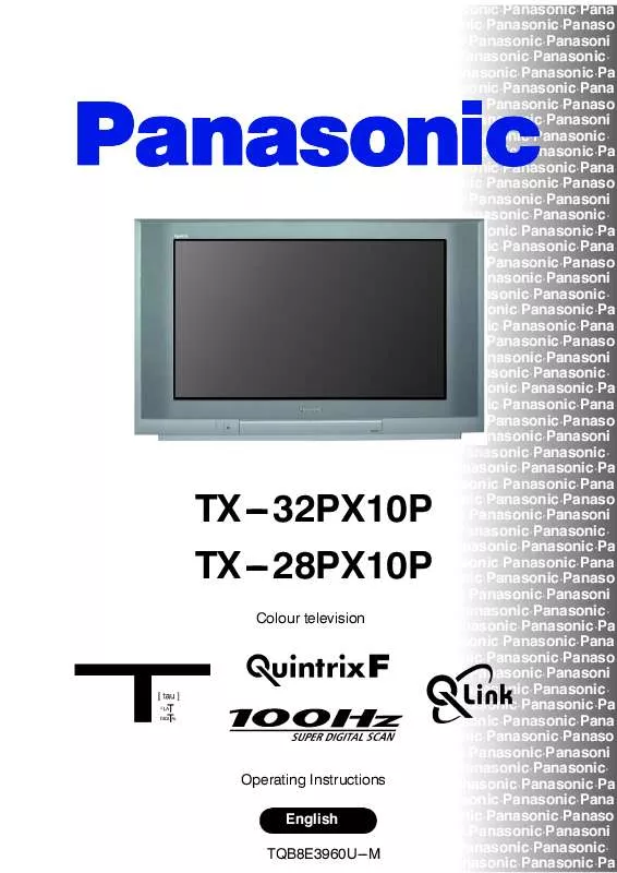 Mode d'emploi PANASONIC TX-28PX10P