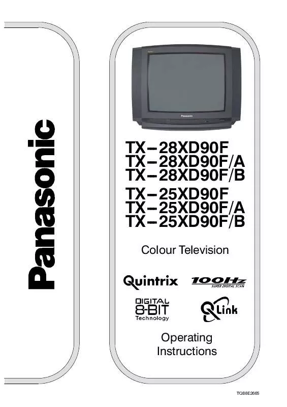 Mode d'emploi PANASONIC TX-28XD90