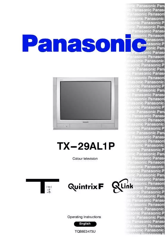 Mode d'emploi PANASONIC TX-29AL1P