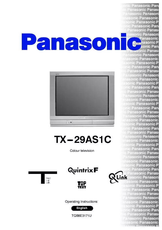 Mode d'emploi PANASONIC TX-29AS1C