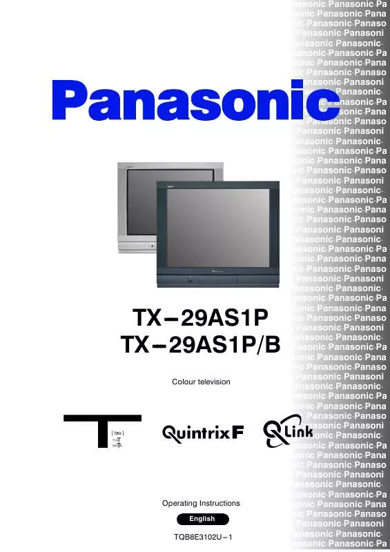 Mode d'emploi PANASONIC TX-29AS1P