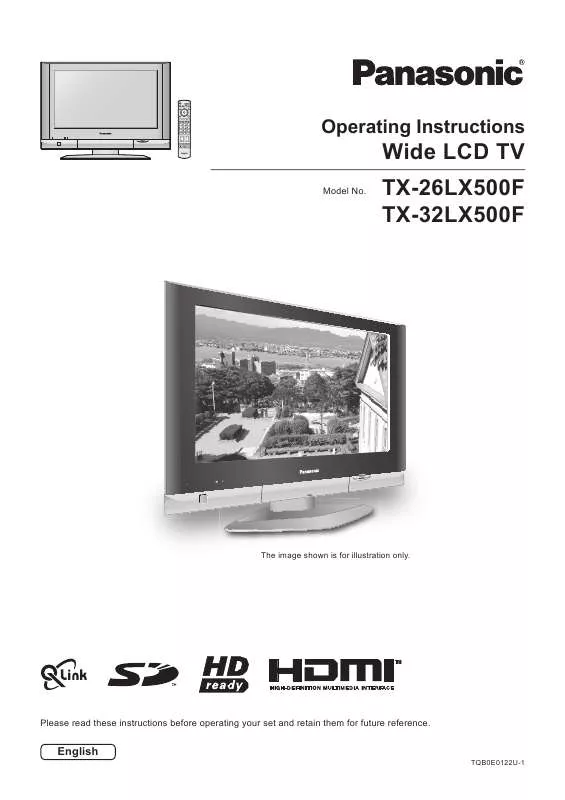 Mode d'emploi PANASONIC TX-32LX500F