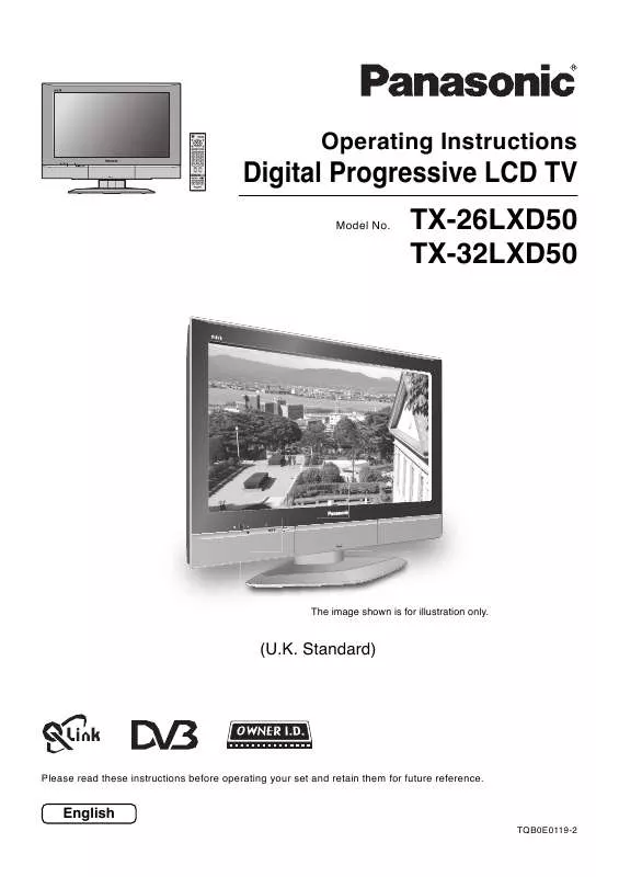 Mode d'emploi PANASONIC TX-32LXD50