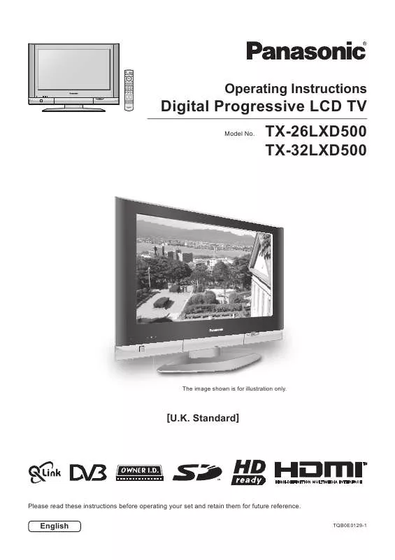 Mode d'emploi PANASONIC TX-32LXD500