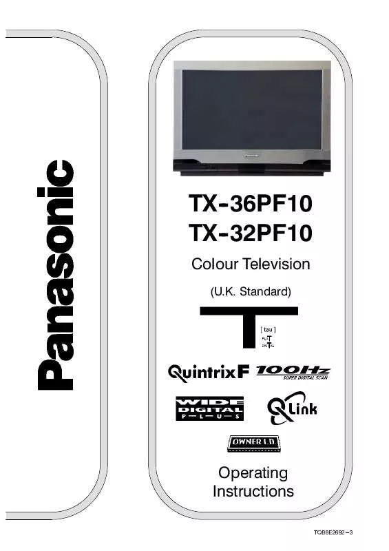 Mode d'emploi PANASONIC TX-32PF10