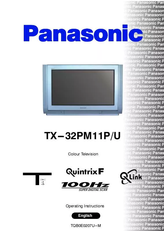 Mode d'emploi PANASONIC TX-32PM11PU