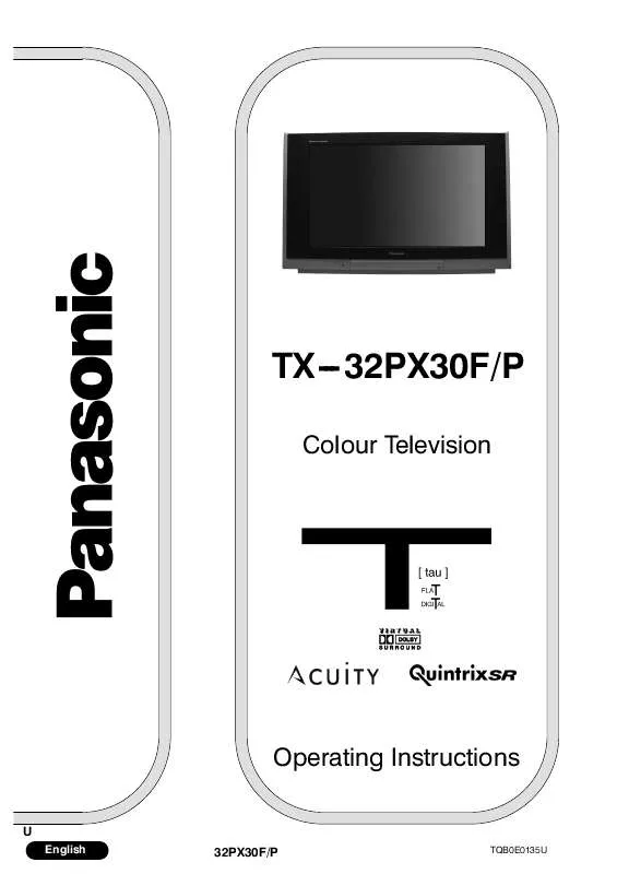 Mode d'emploi PANASONIC TX-32PX30FP