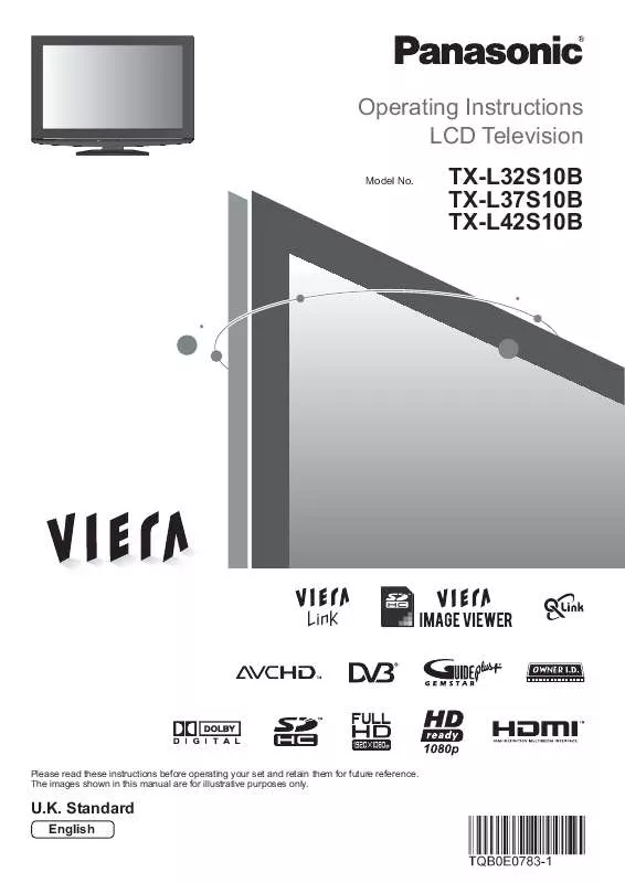 Mode d'emploi PANASONIC TX-L32S10B