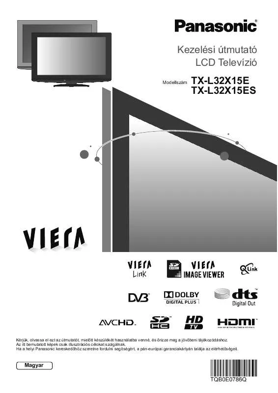 Mode d'emploi PANASONIC TX-L32X15ES