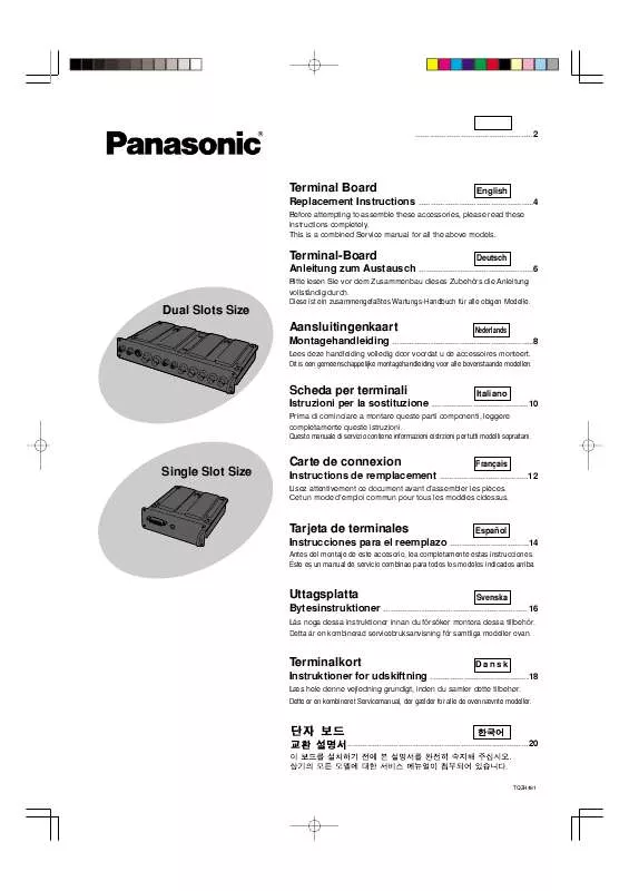 Mode d'emploi PANASONIC TY-42TM6A