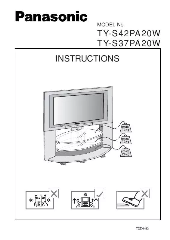 Mode d'emploi PANASONIC TY-S37PA20W