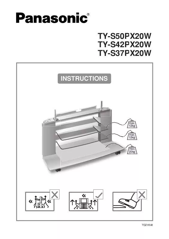 Mode d'emploi PANASONIC TY-S37PX20W