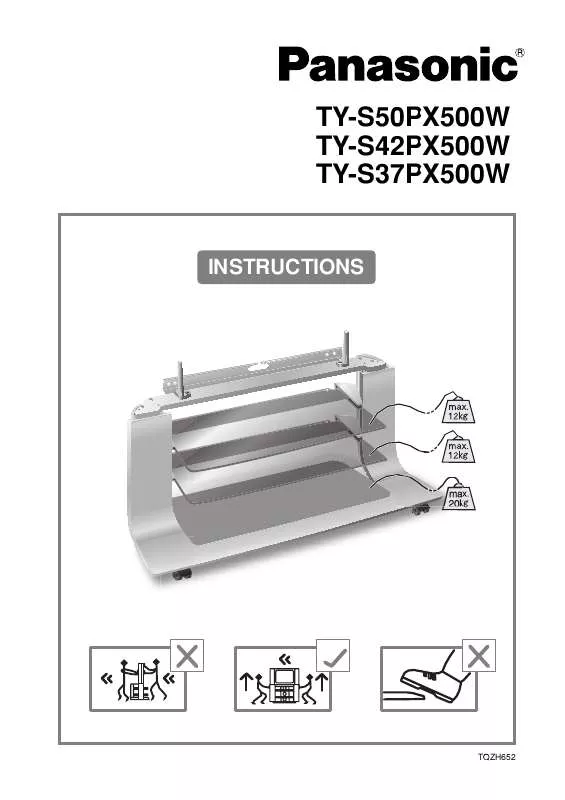 Mode d'emploi PANASONIC TY-S37PX500W