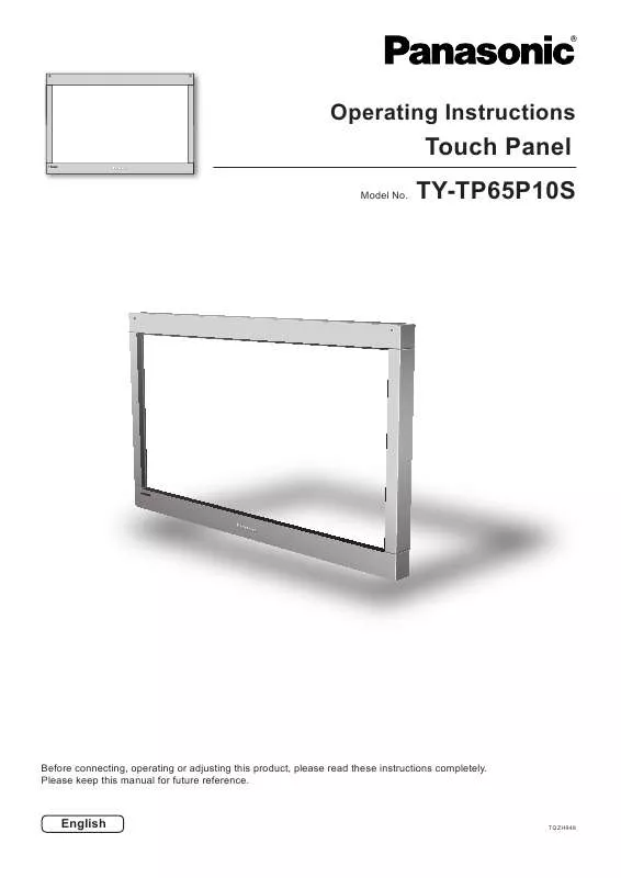 Mode d'emploi PANASONIC TY-TP65P10S