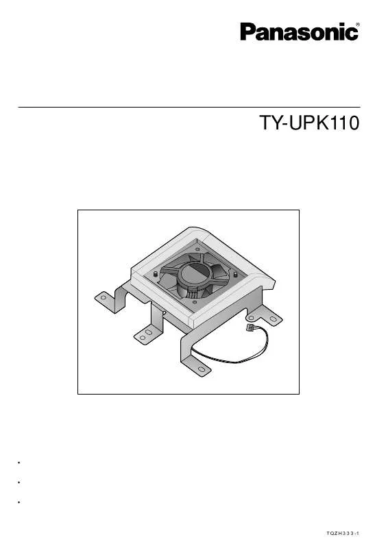 Mode d'emploi PANASONIC TY-UPK110