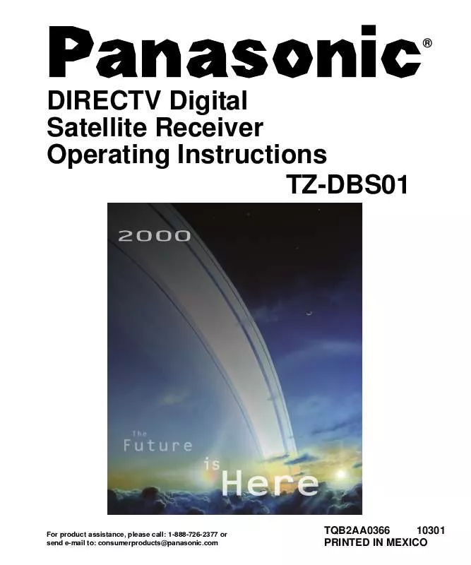 Mode d'emploi PANASONIC TZ-DBS01B