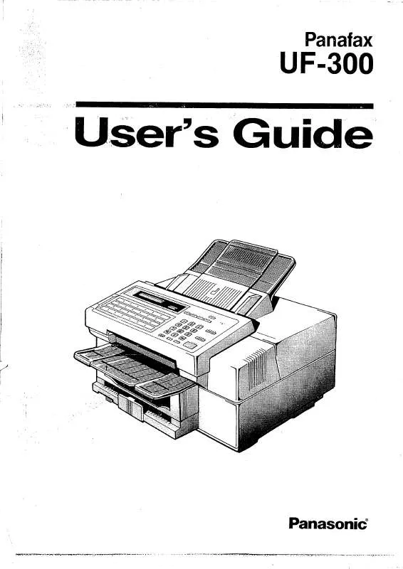 Mode d'emploi PANASONIC UF-300