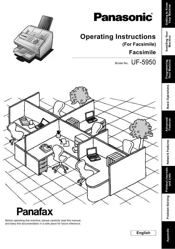 Mode d'emploi PANASONIC UF-5950