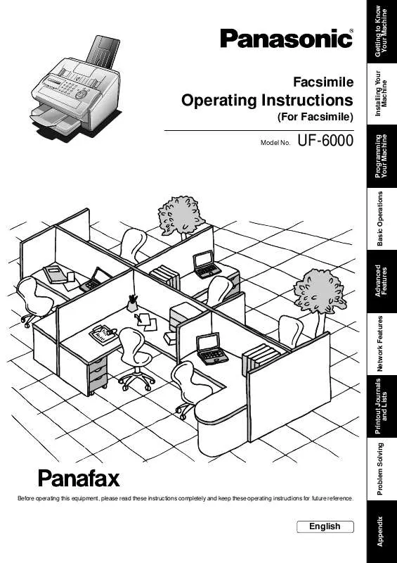 Mode d'emploi PANASONIC UF-6000AU