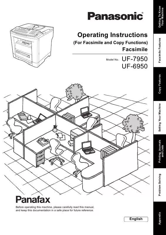 Mode d'emploi PANASONIC UF-6950