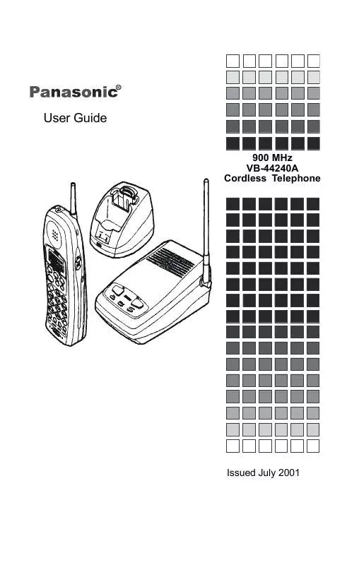 Mode d'emploi PANASONIC VB44210