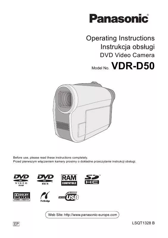 Mode d'emploi PANASONIC VDR-D50