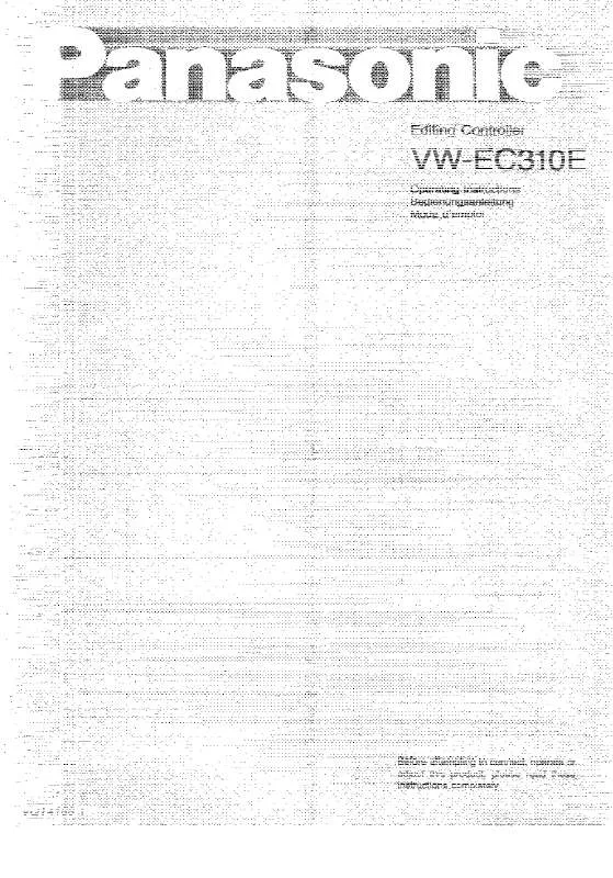 Mode d'emploi PANASONIC VW-EC310E