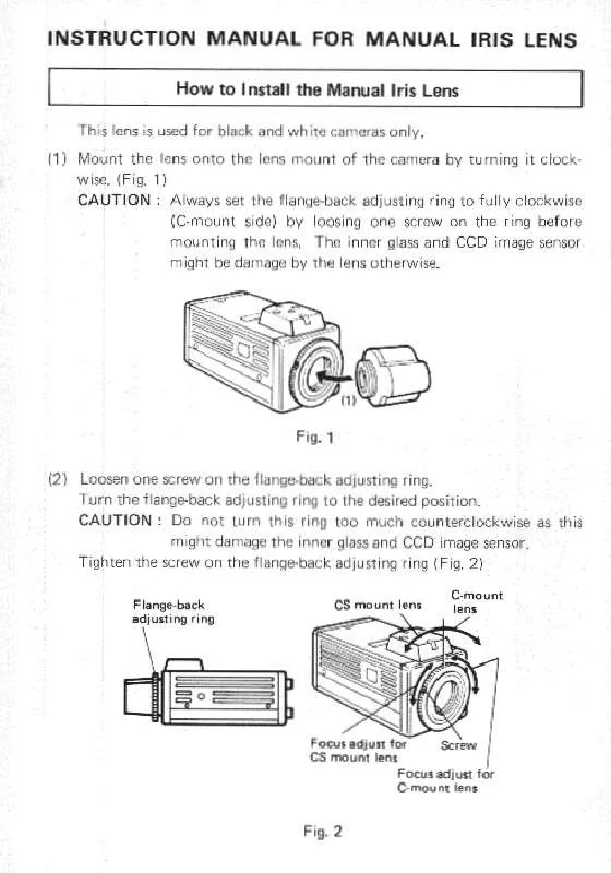 Mode d'emploi PANASONIC WV-LM12B2