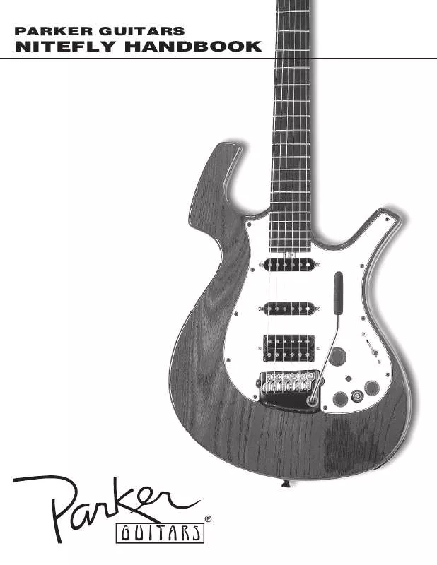 Mode d'emploi PARKER GUITARS NITEFLY