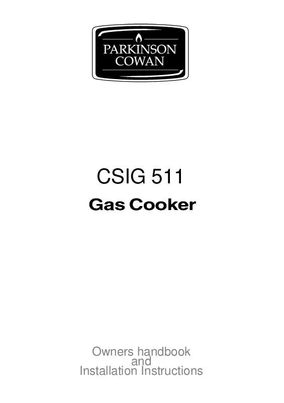 Mode d'emploi PARKINSON COWAN CSIG511SVN