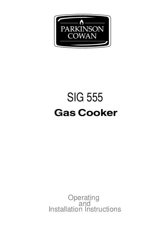 Mode d'emploi PARKINSON COWAN SIG555SVL (SILVER)