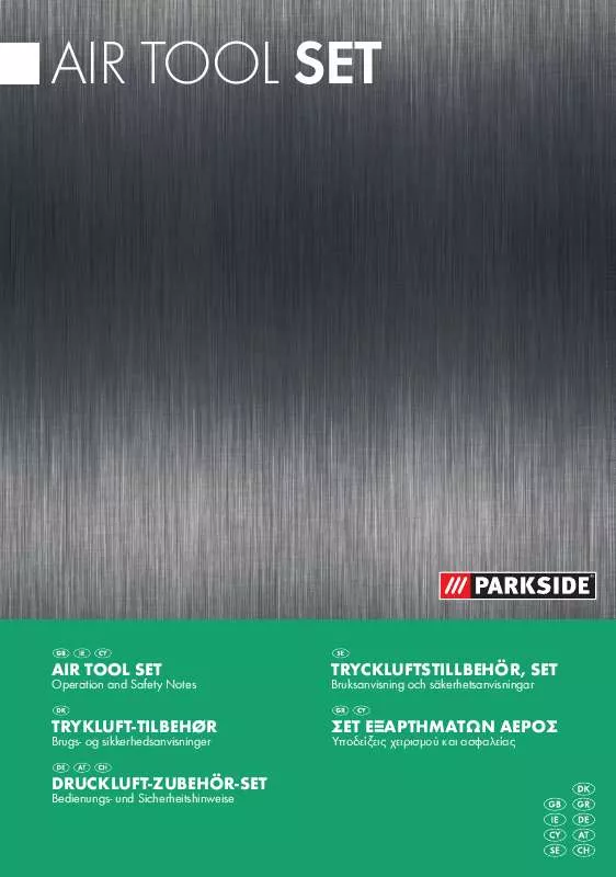 Mode d'emploi PARKSIDE AIR TOOL SET