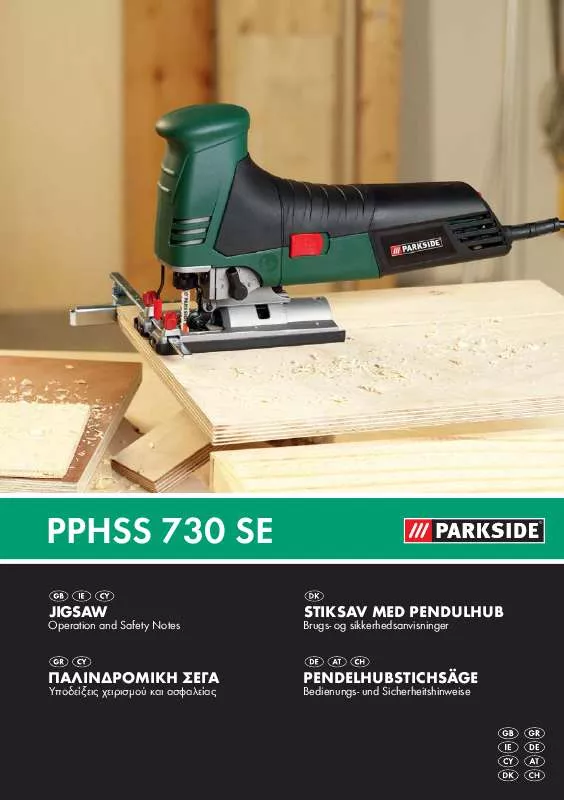 Mode d'emploi PARKSIDE KH 3021 JIGSAW