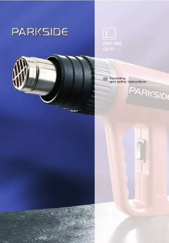 Mode d'emploi PARKSIDE KH 3107 HOT AIR GUN